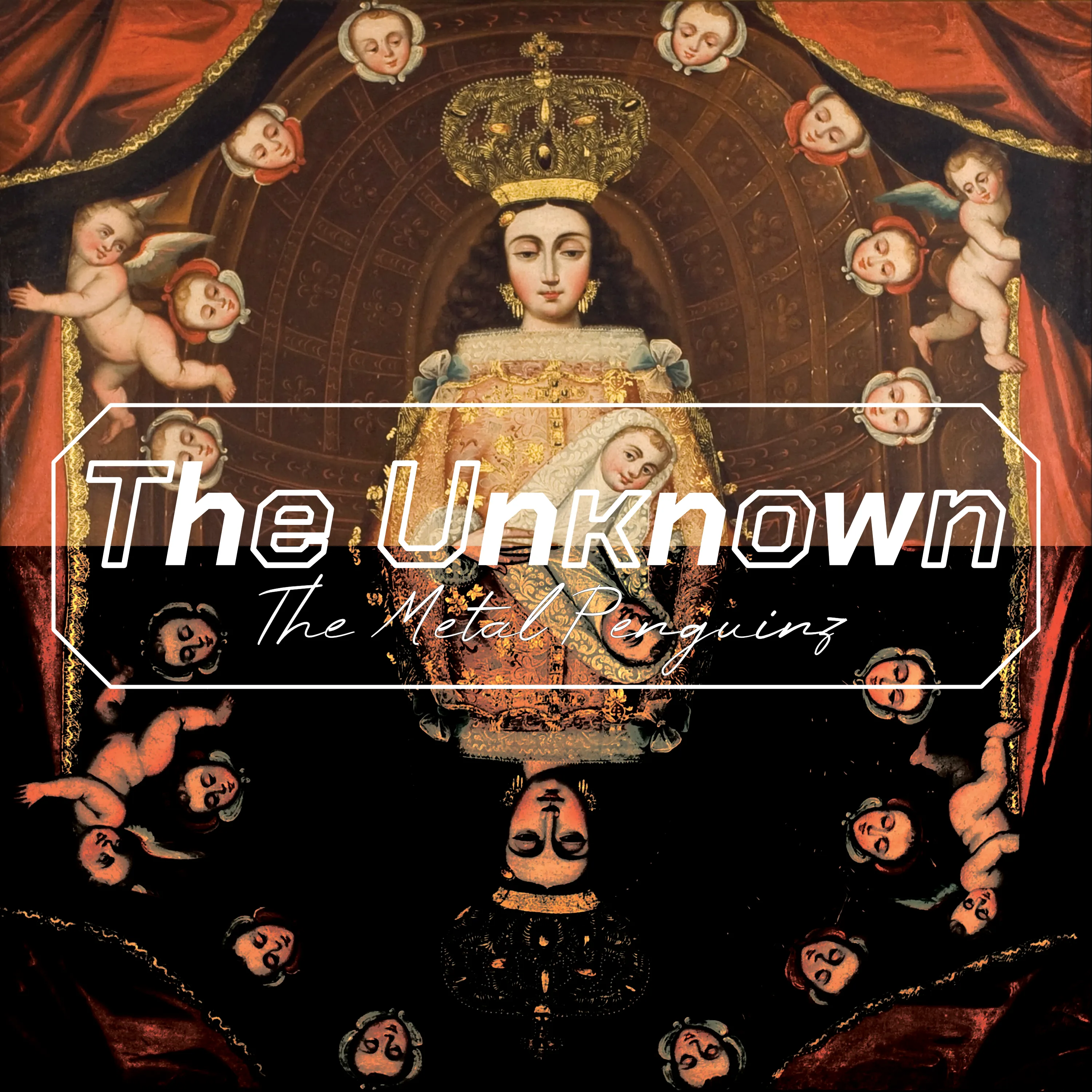 Official album cover art for the release The Unknown by The Metal Penguinz
