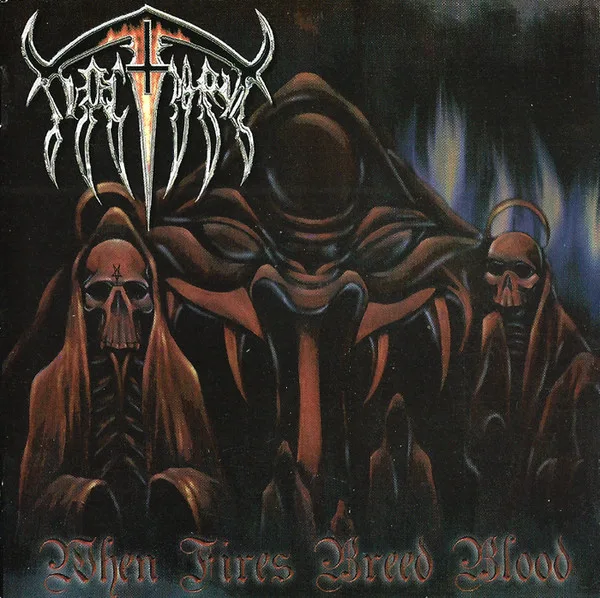 Official album cover art for the release When Fires Breed Blood by Noctuary