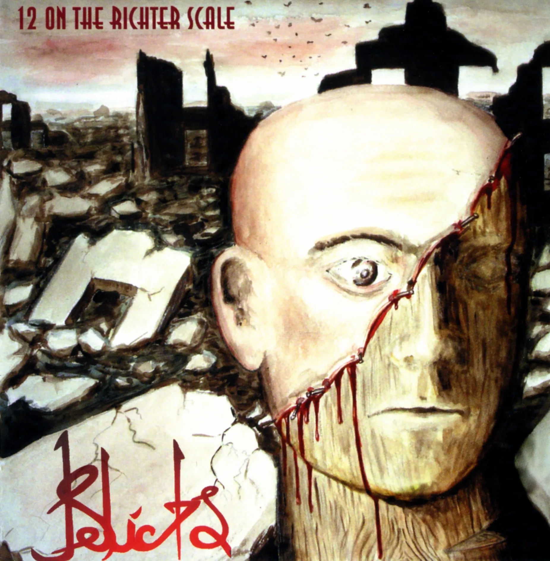 Official album cover art for the release 12 on the Richter Scale by Relicts