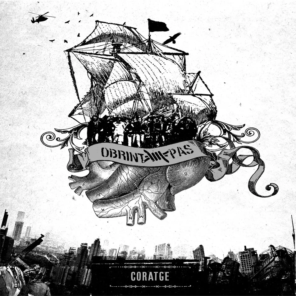 Official album cover art for the release Coratge by Obrint Pas