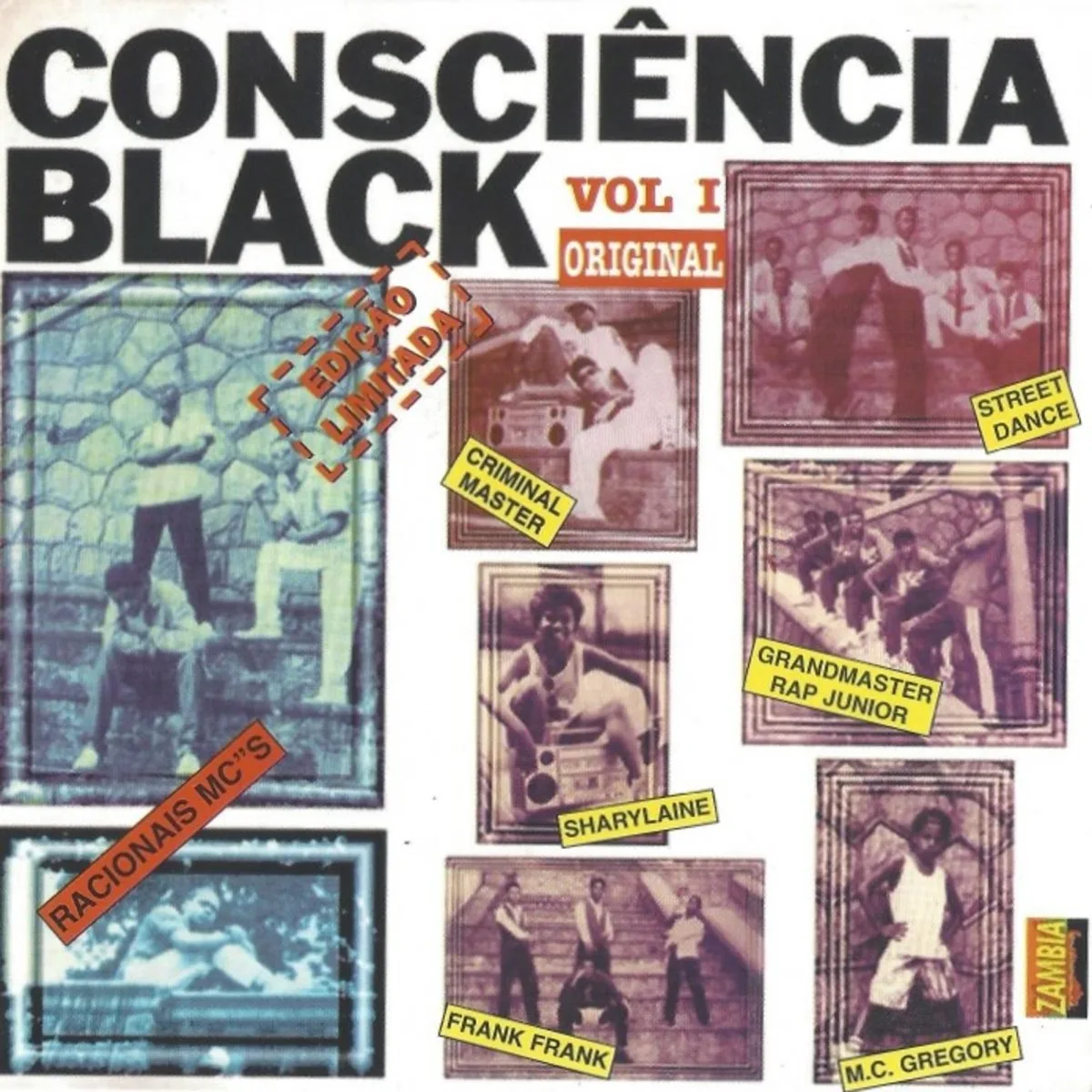 Official album cover art for the release Consciência Black, Volume 1 by Racionais MC’s