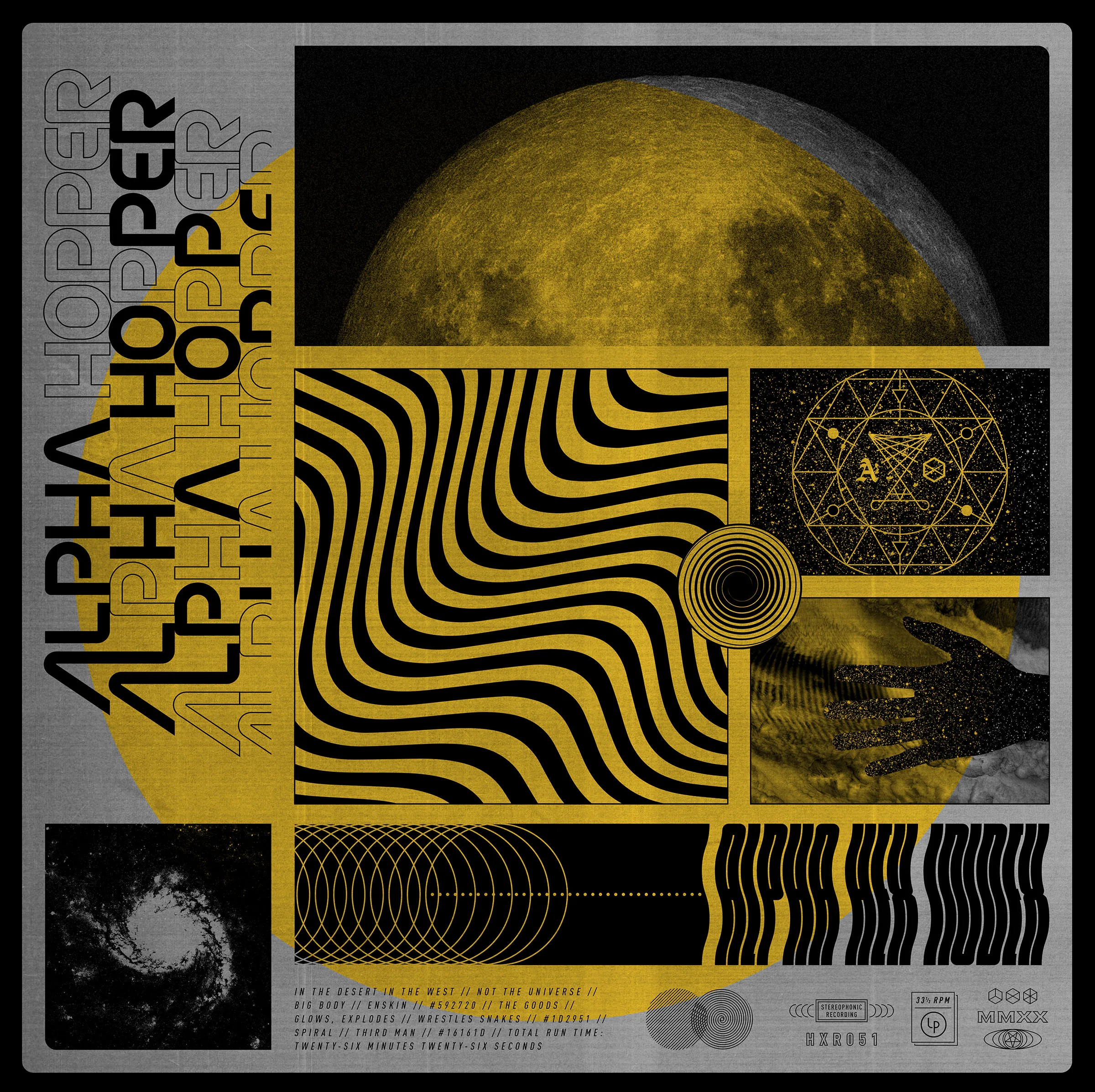 Official album cover art for the release Alpha Hex Index by Alpha Hopper