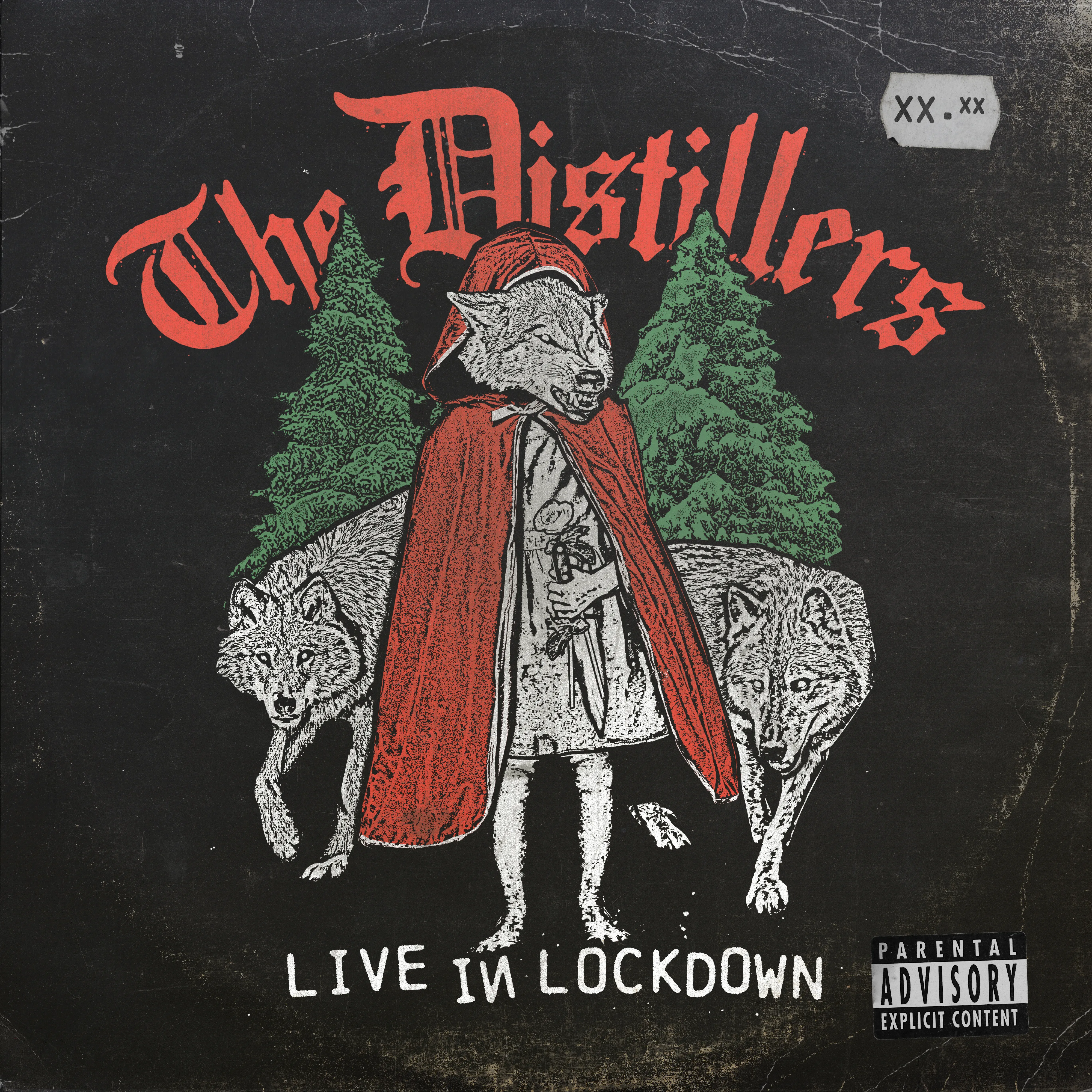 Official album cover art for the release Live in Lockdown by The Distillers