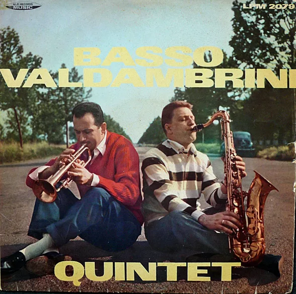 Official album cover art for the release Basso Valdambrini Quintet by Quintetto Basso-Valdambrini
