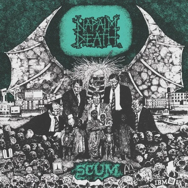 Polluted Minds song track artwork featured on the album Scum by Napalm Death