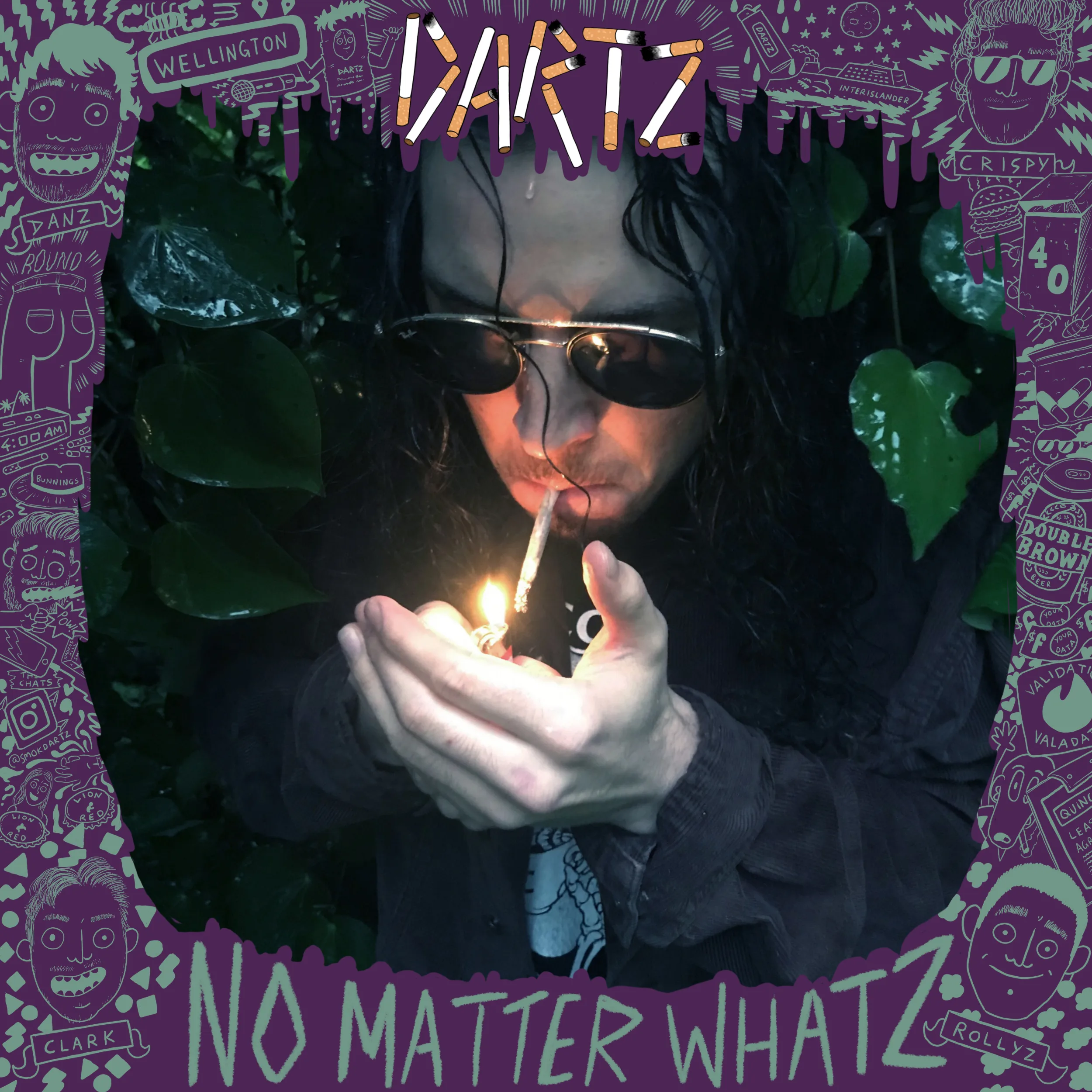 Official album cover art for the release No Matter Whatz by Dartz