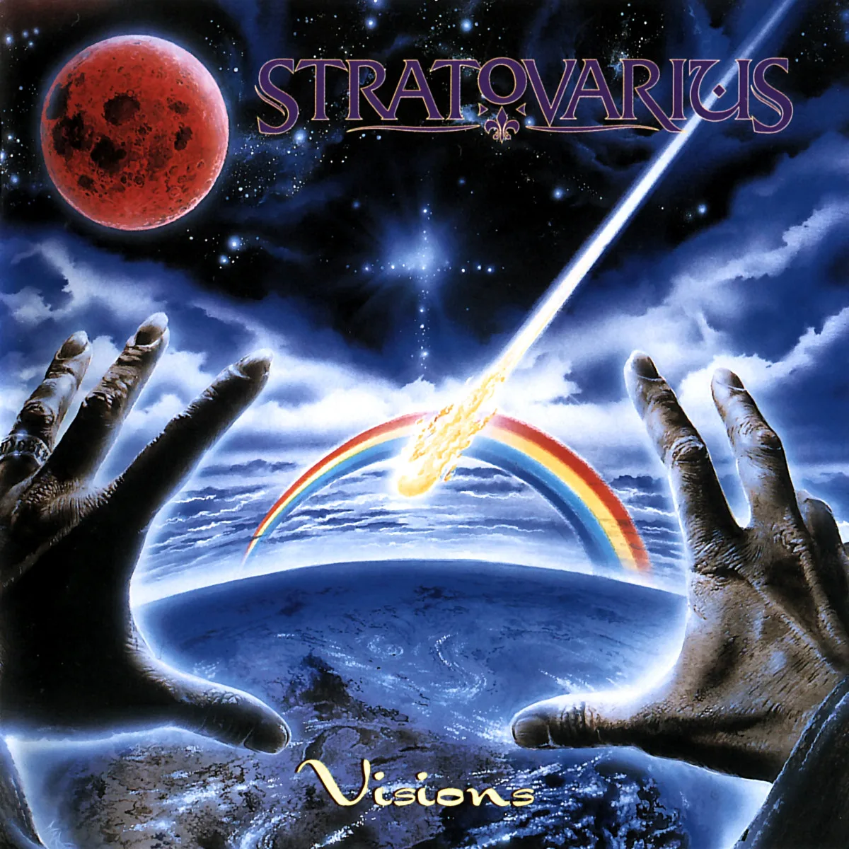 The Kiss of Judas song track artwork featured on the album Visions by Stratovarius