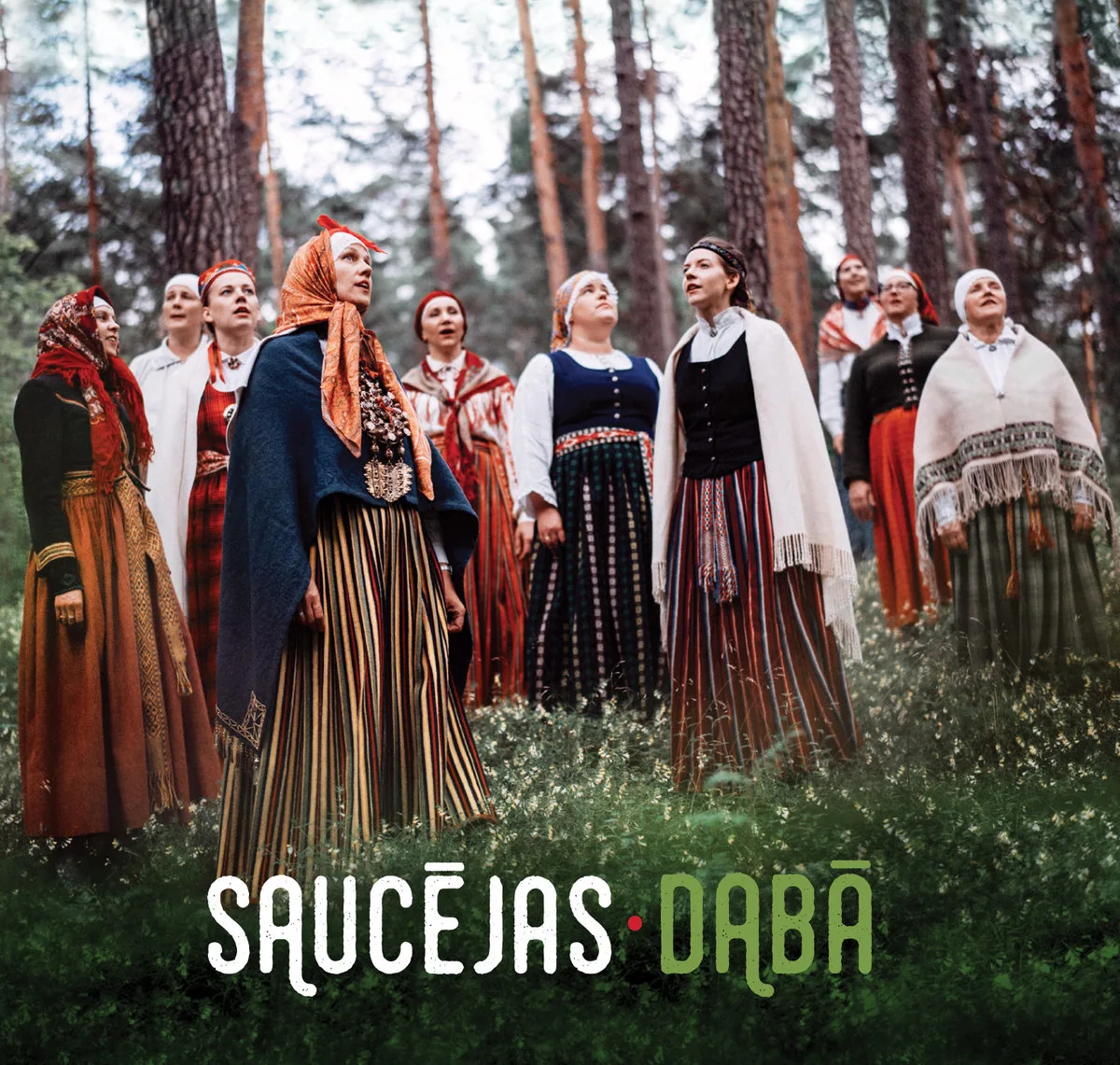 Official album cover art for the release Dabā by Saucējas