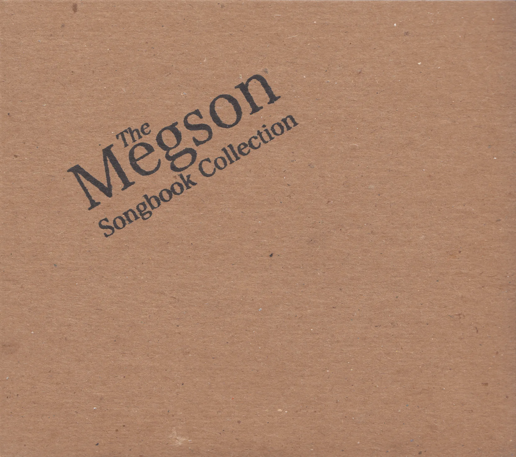 Official album cover artwork for The Megson Songbook Collection by Megson