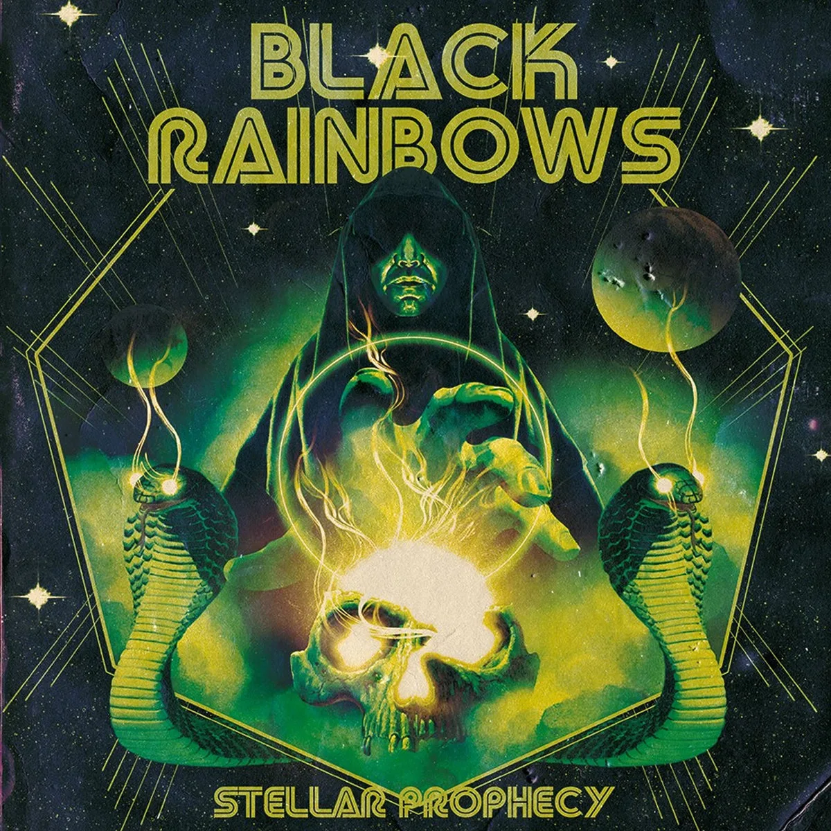 Official album cover artwork for Stellar Prophecy by Black Rainbows