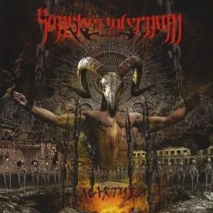 Official album cover art for the release Martyr by Sanctus Infernum