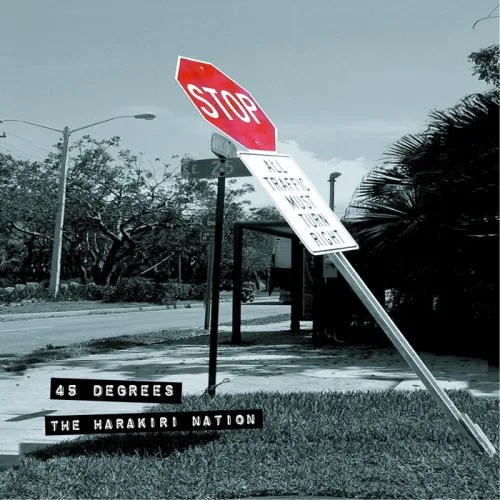Official album cover art for the release 45 Degrees by The Harakiri Nation