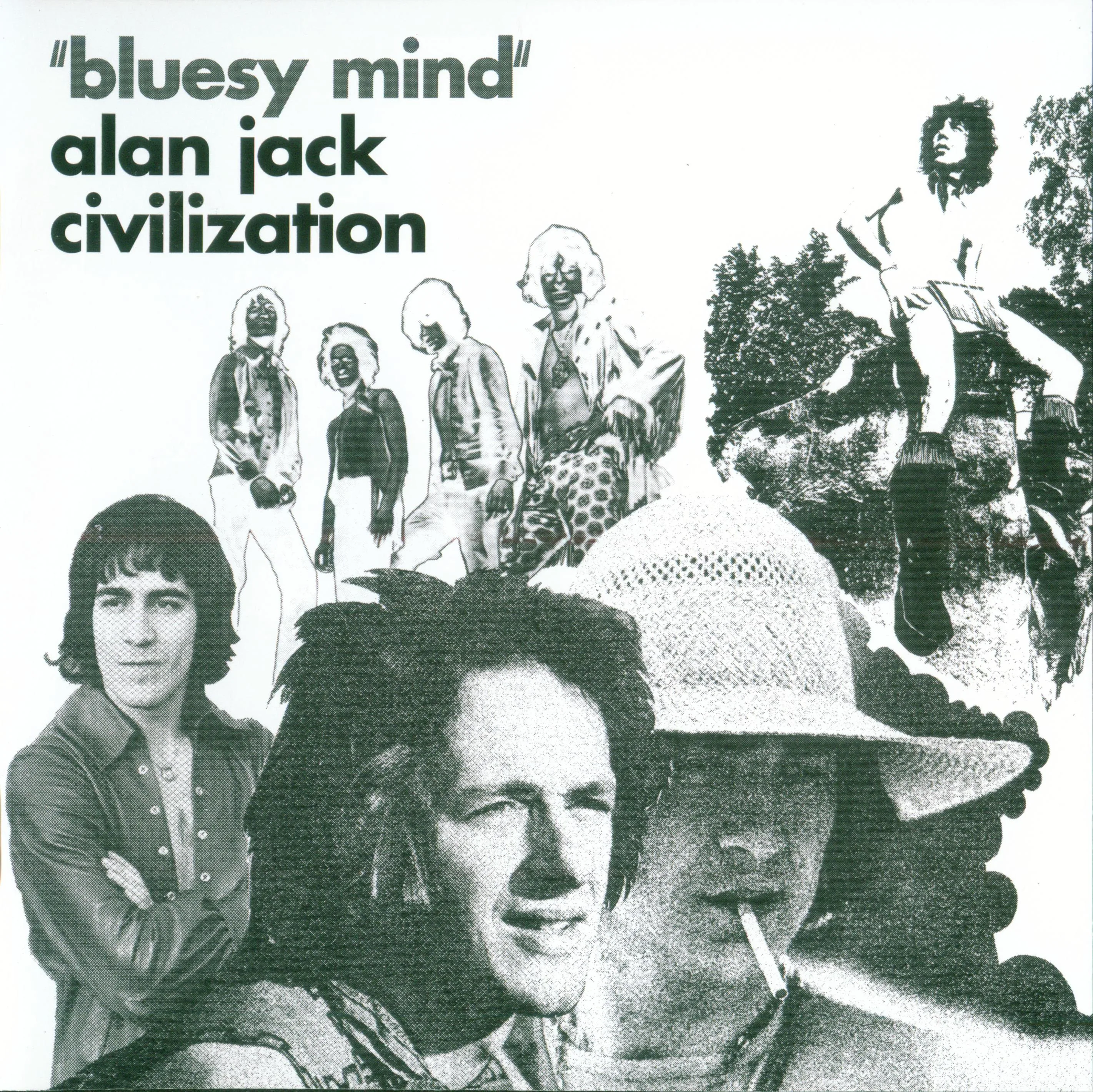 Official album cover art for the release Bluesy Mind by Alan Jack Civilization