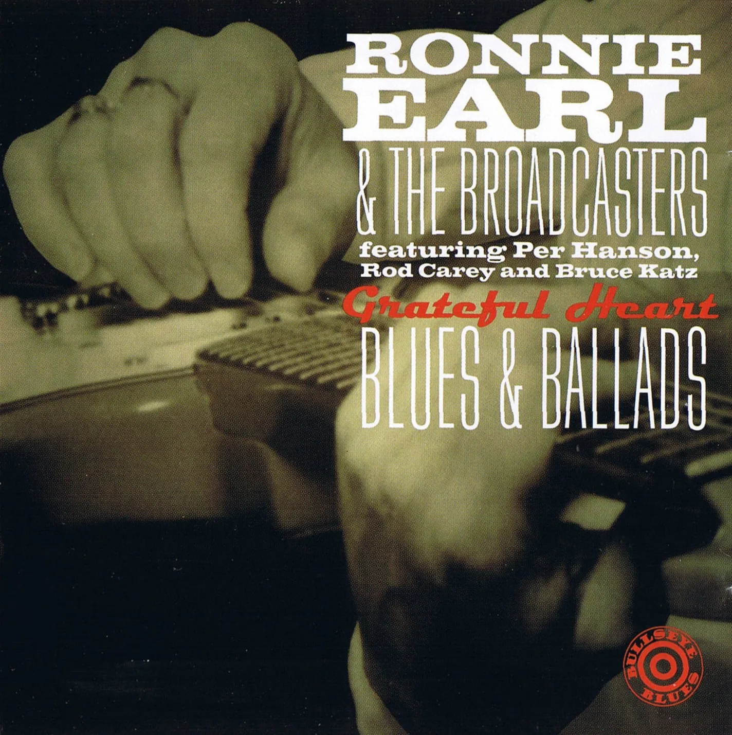 Official album cover art for the release Grateful Heart: Blues & Ballads by Ronnie Earl and the Broadcasters