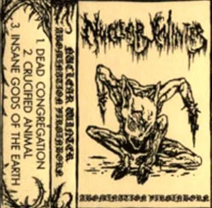 Official album cover art for the release Abomination Virginborn by Nuclear Winter