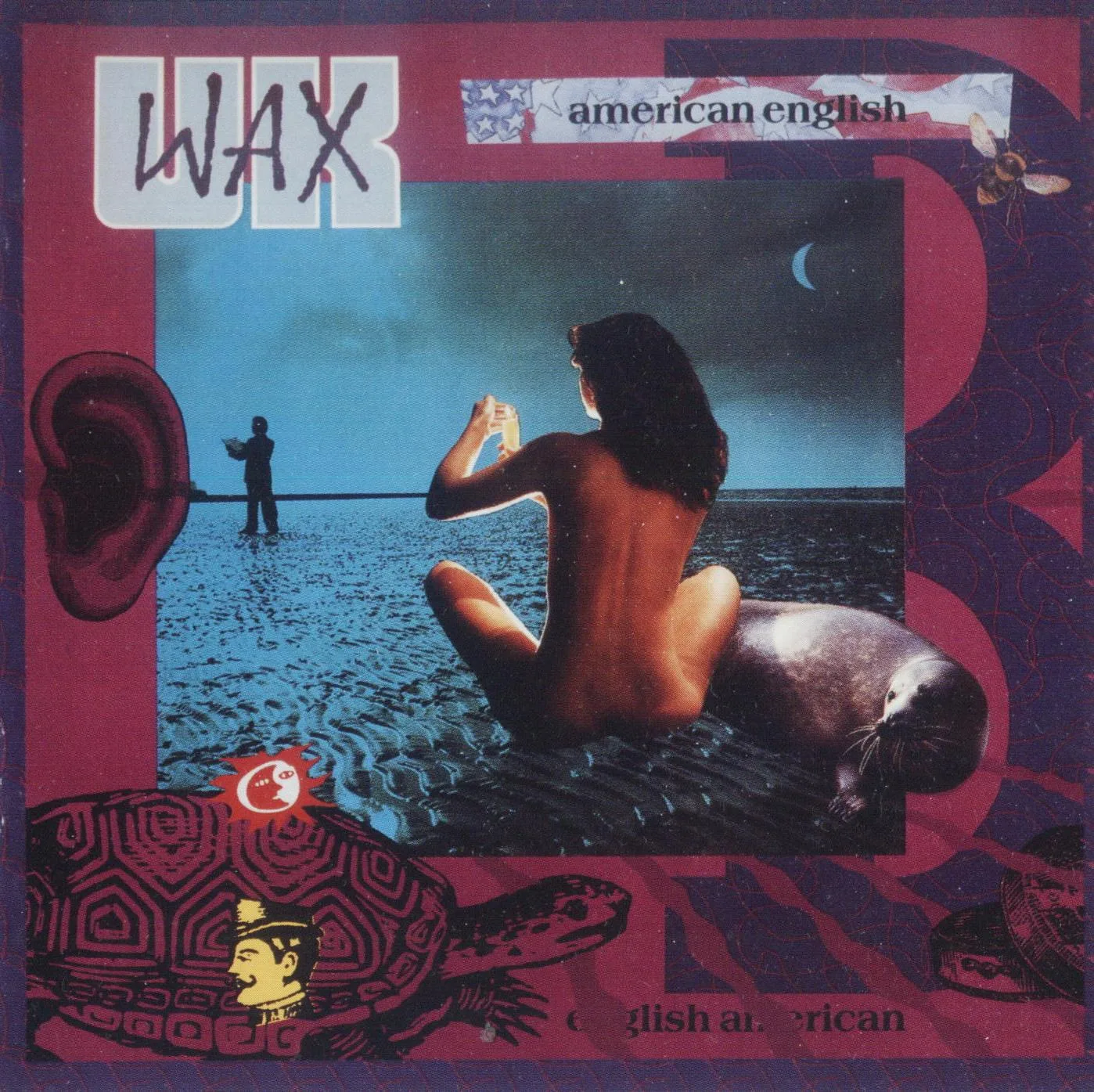 Official album cover art for the release Magnetic Heaven / American English by Wax