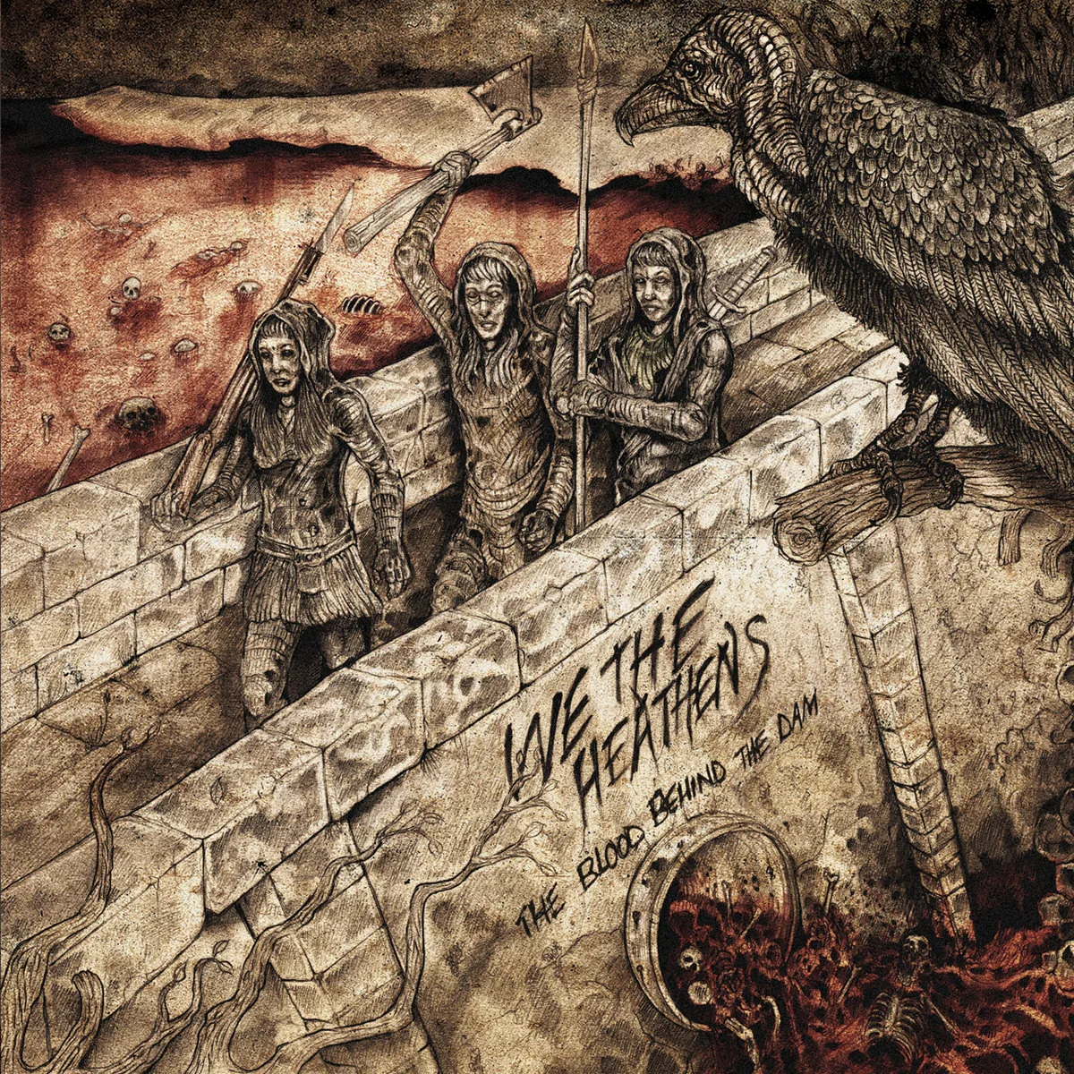 Official album cover artwork for The Blood Behind The Dam by We The Heathens