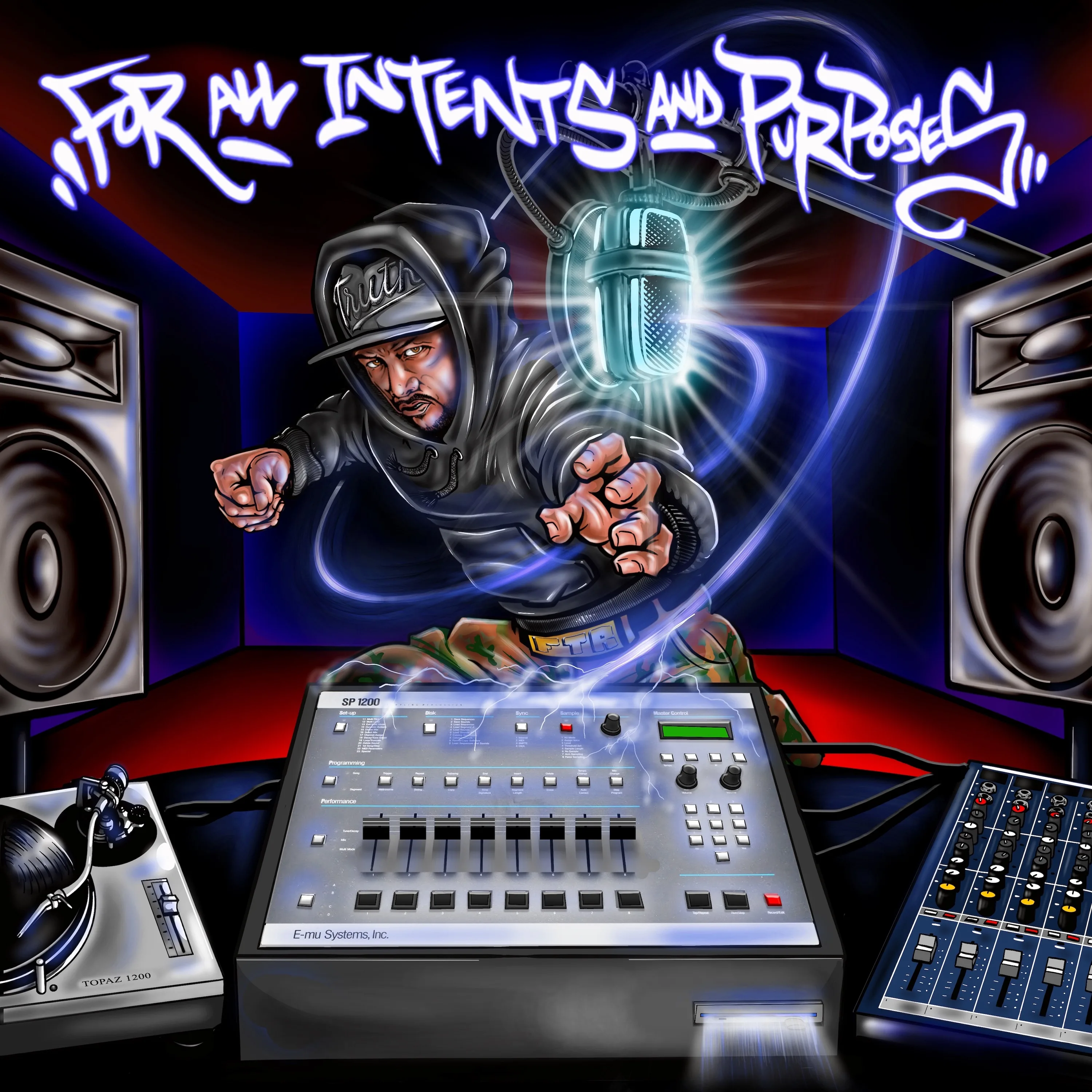 Official album cover art for the release For All Intents and Purposes by Da Beatminerz
