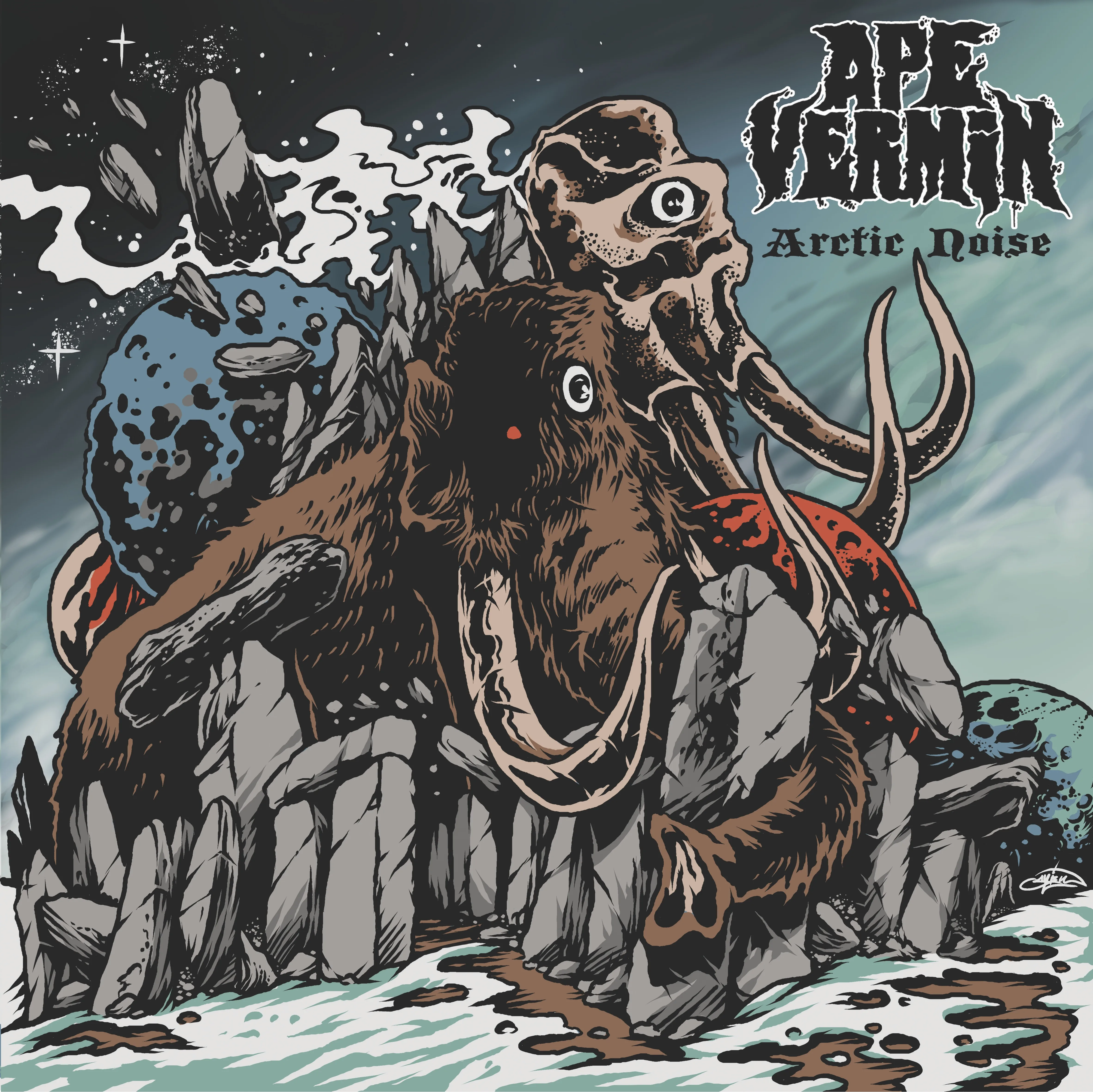 Official album cover art for the release Arctic Noise by Ape Vermin