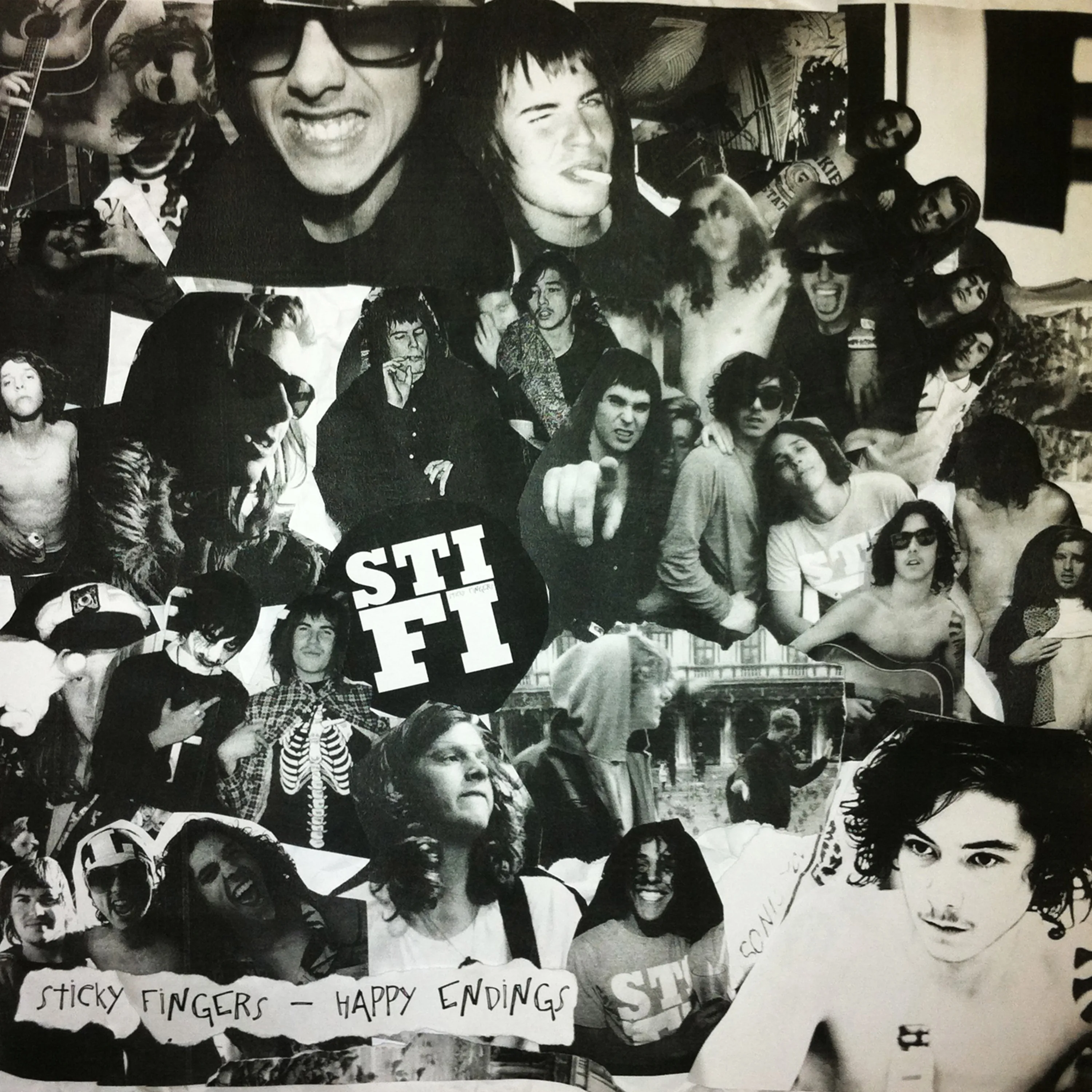 Official album cover art for the release Happy Endings by Sticky Fingers