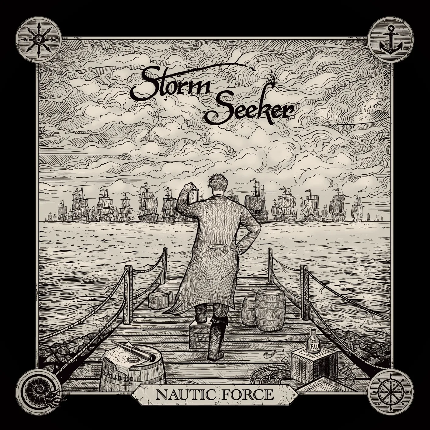 Official album cover art for the release Nautic Force by Storm Seeker