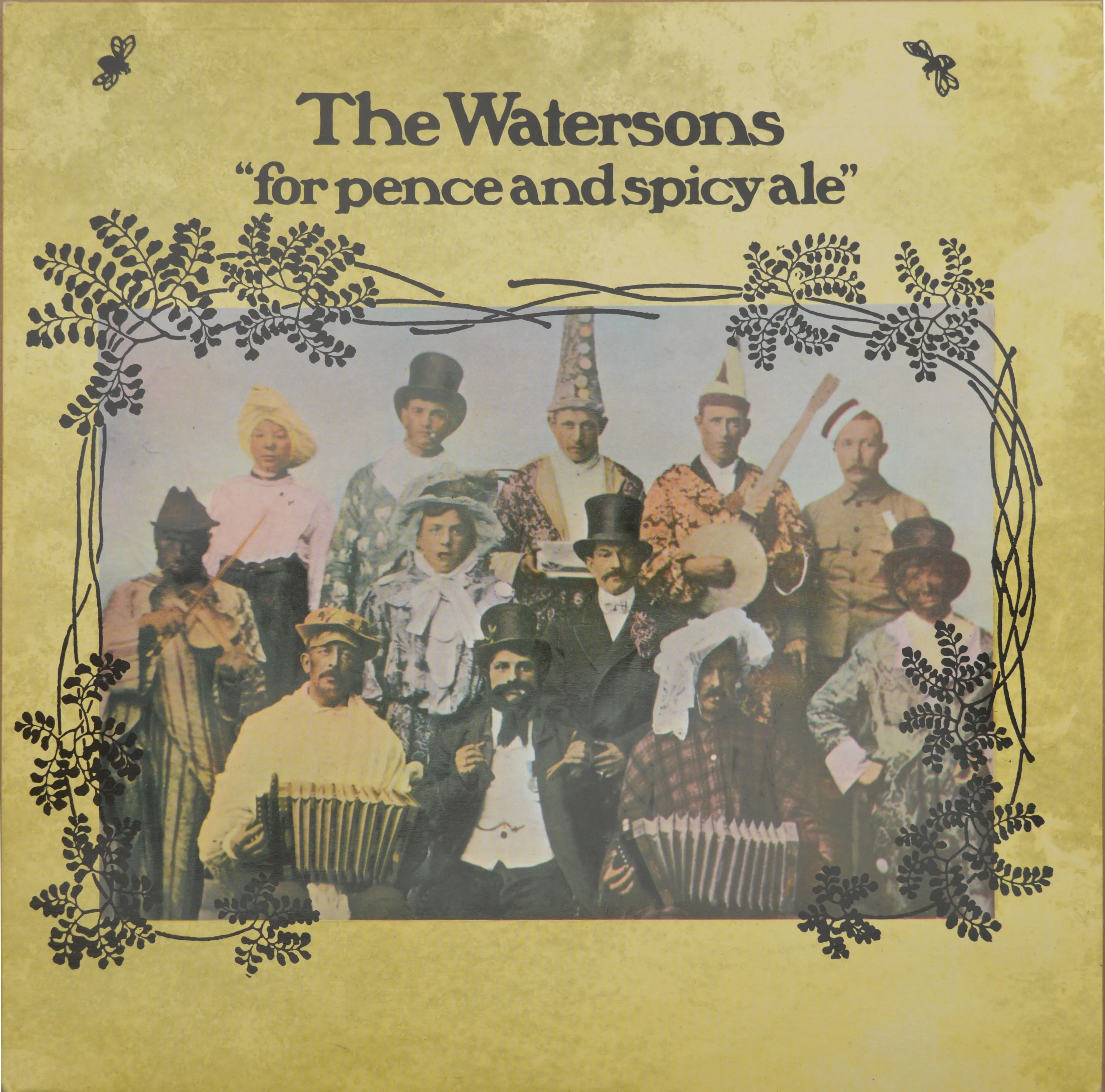 Official album cover art for the release For Pence and Spicy Ale by The Watersons