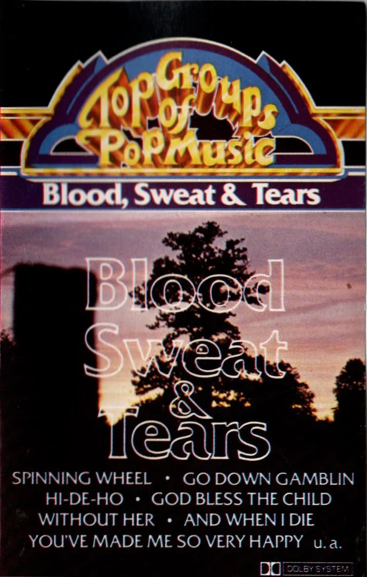 Official album cover art for the release Top Groups of Pop Music by Blood, Sweat & Tears