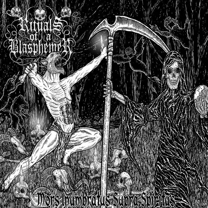 Official album cover art for the release Mors Inumbratus Supra Spiritus by Rituals of a Blasphemer