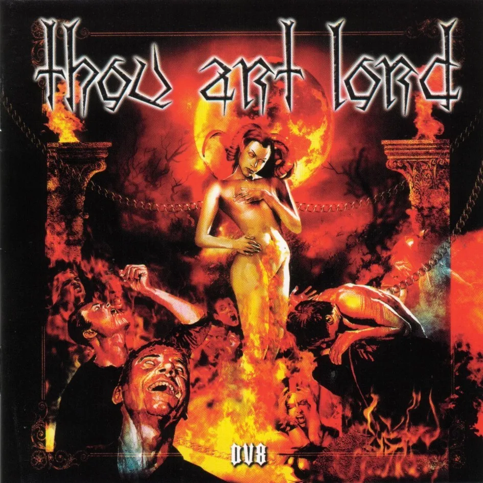 Official album cover art for the release DV8 by Thou Art Lord