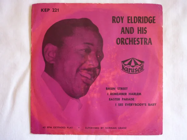Official album cover art for the release Roy Eldridge With Strings by Roy Eldridge and His Orchestra
