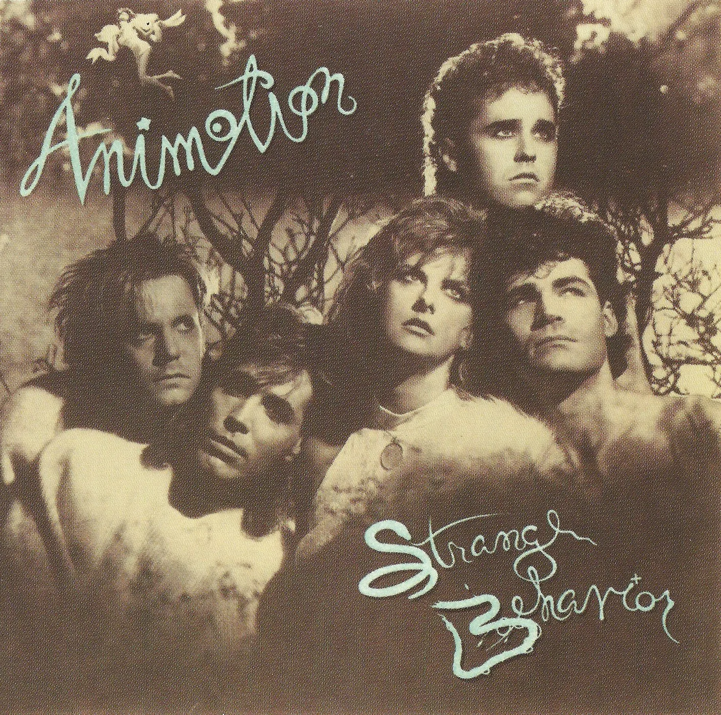 Official album cover art for the release Strange Behavior by Animotion