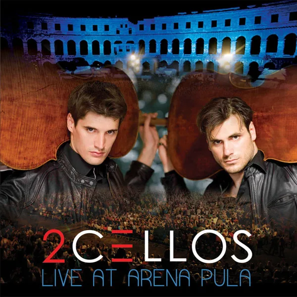 Official album cover art for the release Live at Arena Pula by 2CELLOS