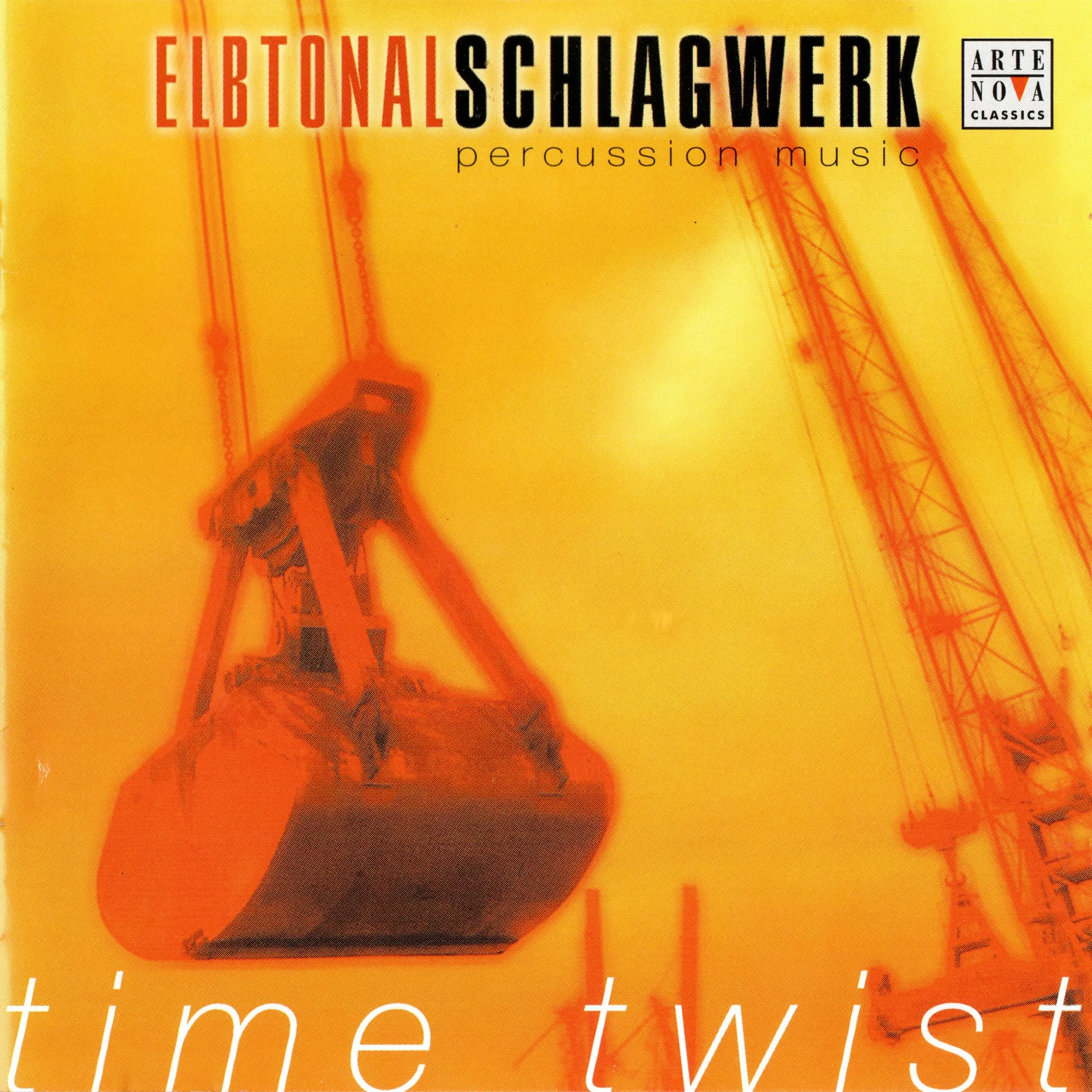 Official album cover art for the release Time Twist by Elbtonal Percussion