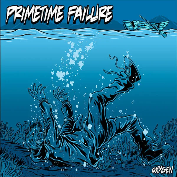 Official album cover art for the release Oxygen EP by Primetime Failure