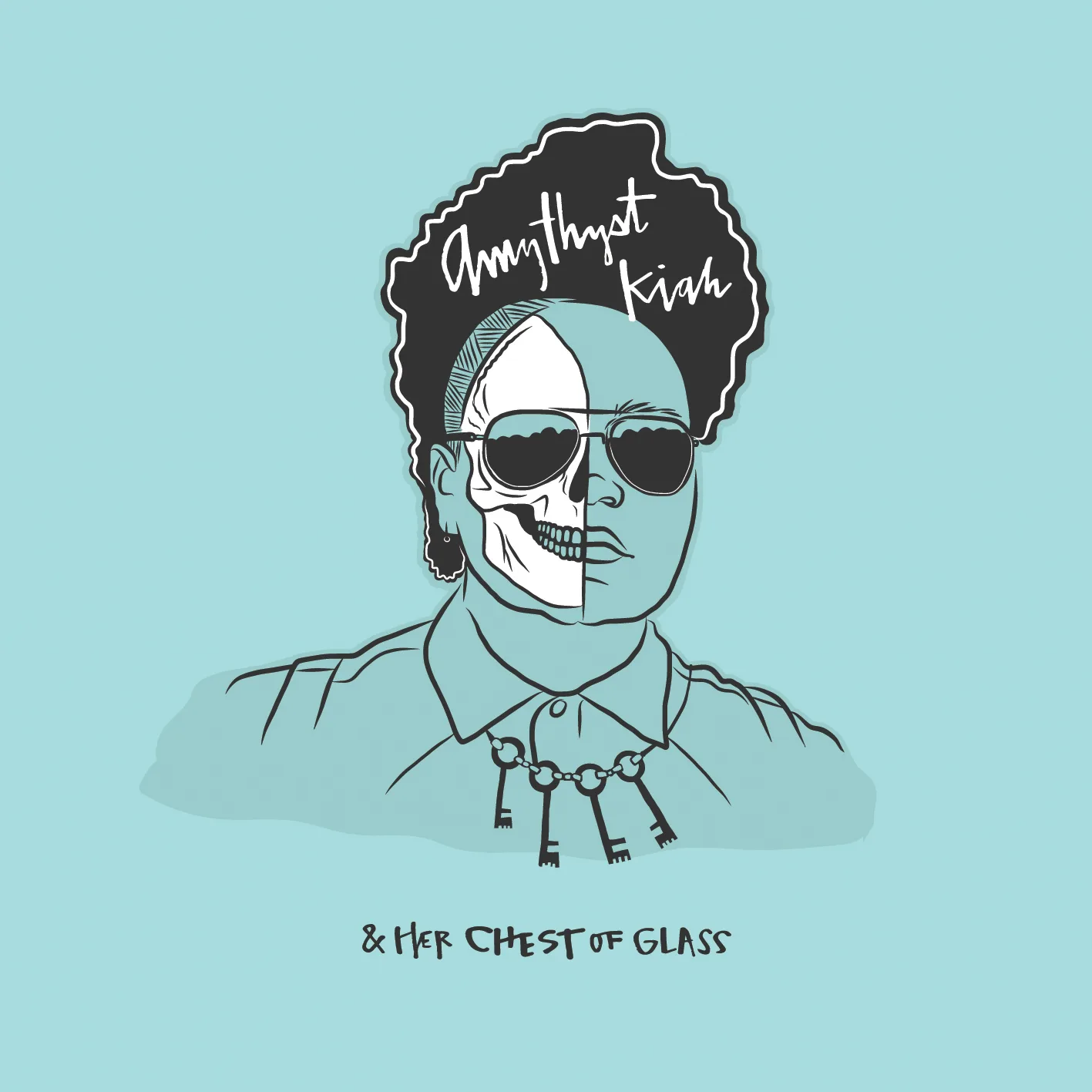 Official album cover art for the release Amythyst Kiah & Her Chest of Glass by Amythyst Kiah & Her Chest of Glass
