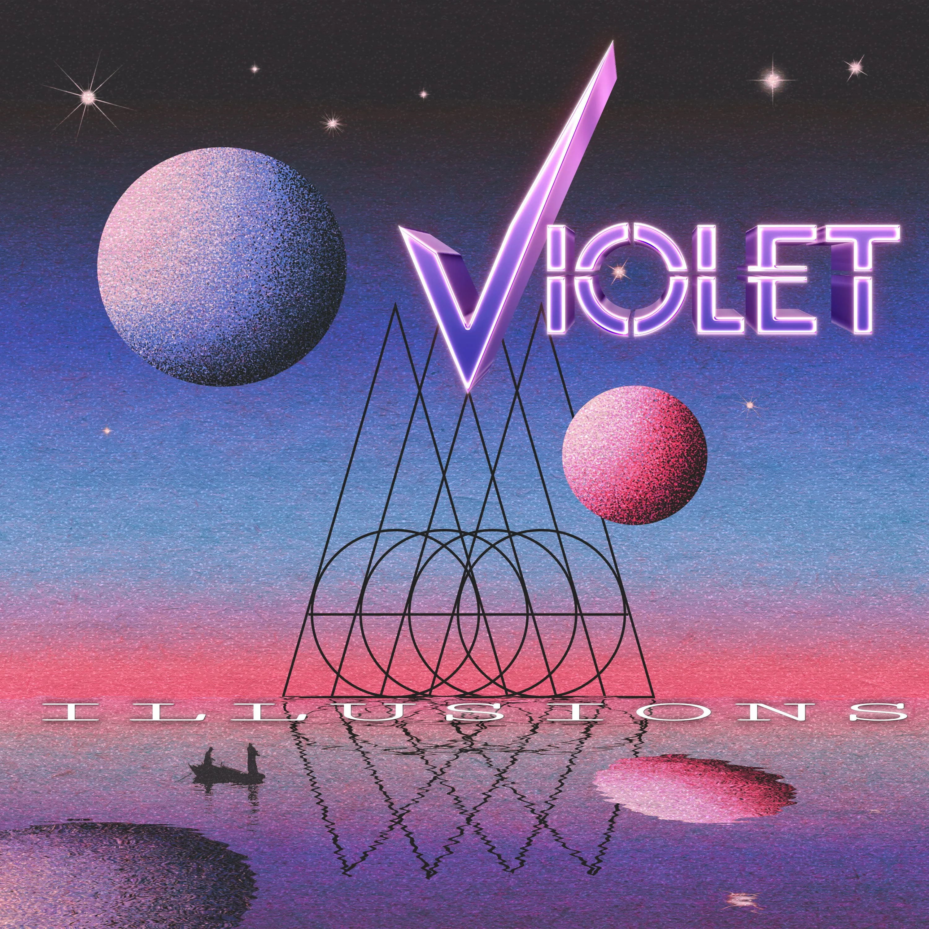 Official album cover art for the release Illusions by Violet