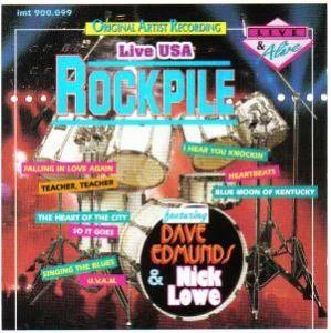 Official album cover art for the release Live USA by Rockpile