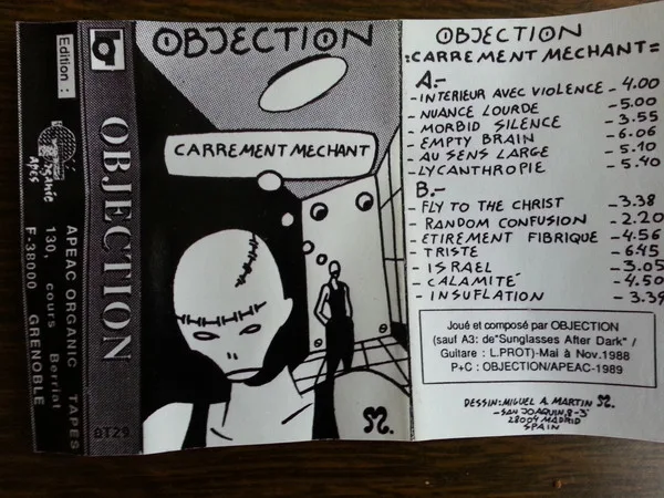Official album cover art for the release Carrément Méchant by Objection
