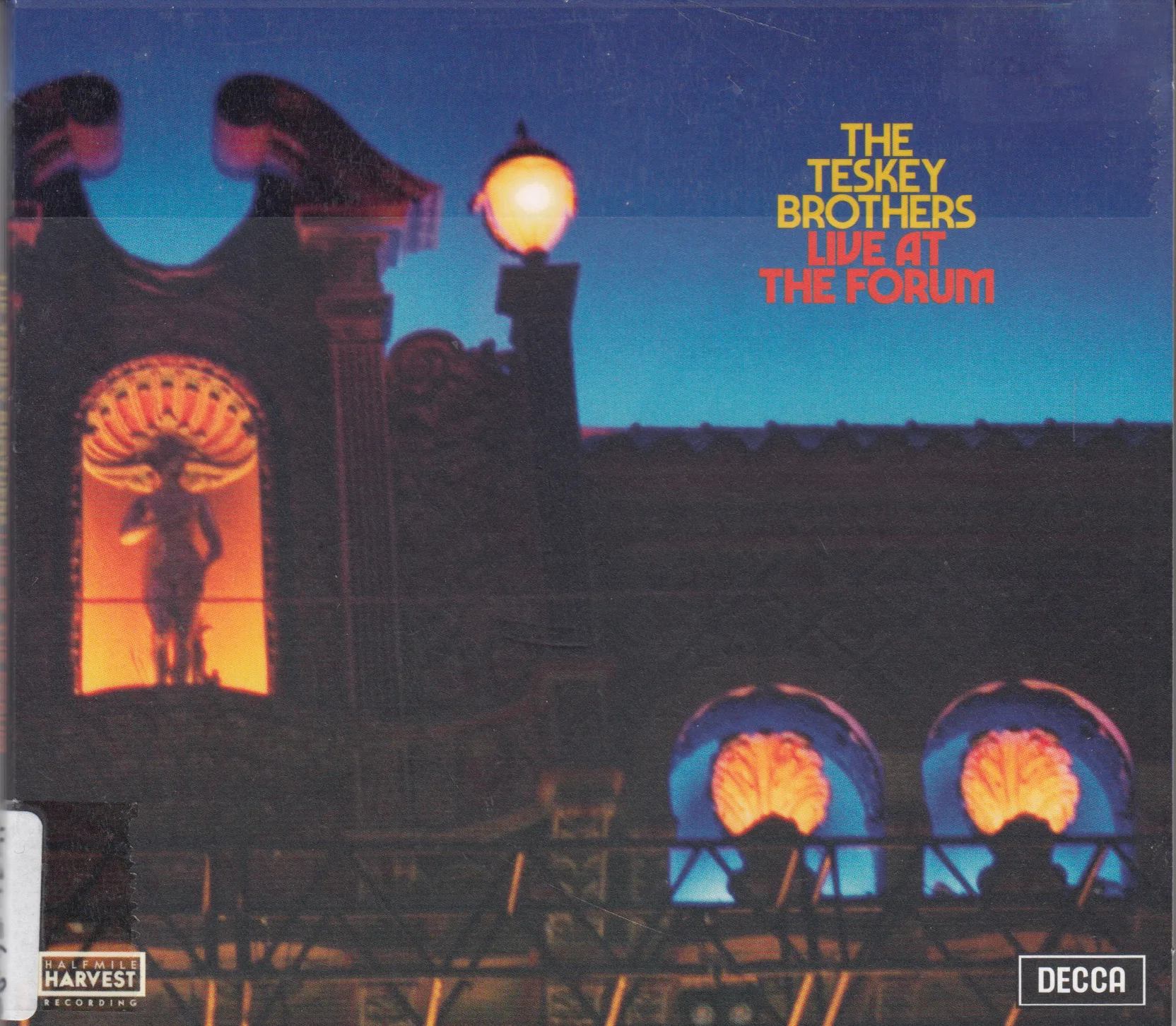 Official album cover art for the release Live at the Forum by The Teskey Brothers