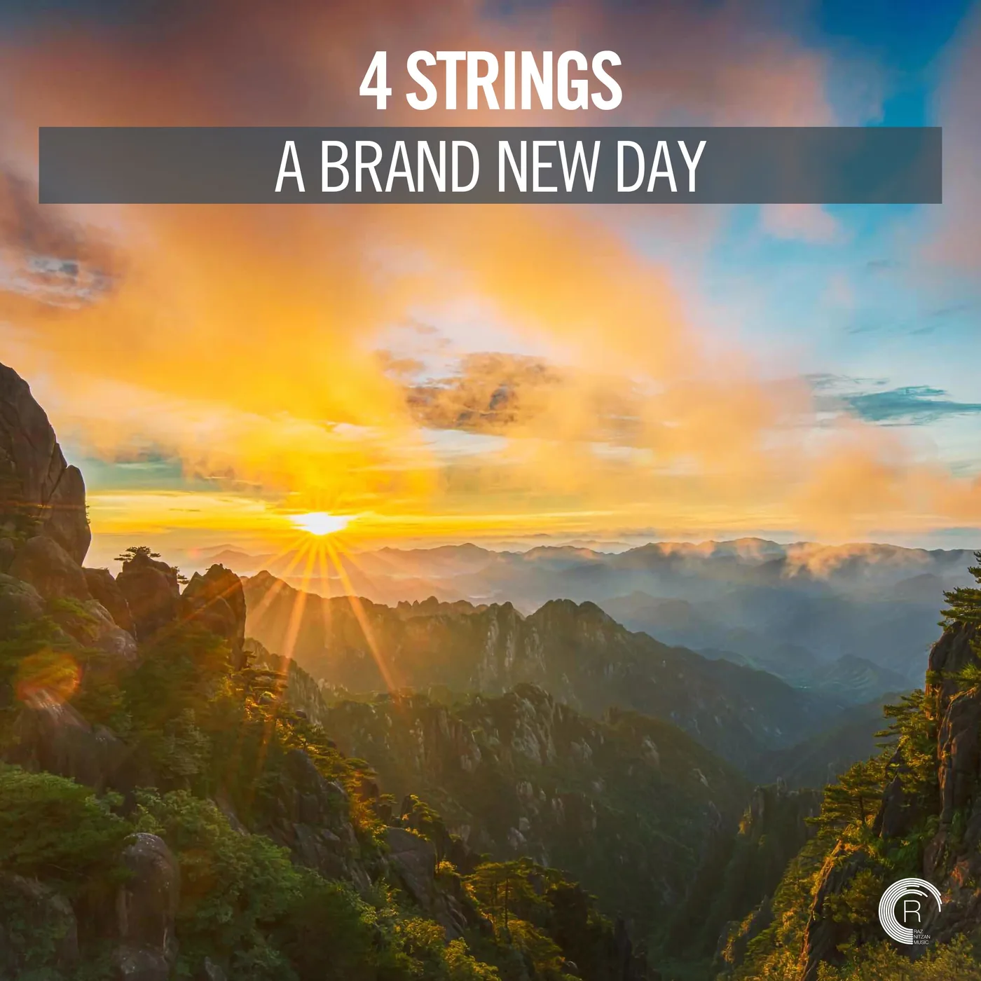 Official album cover art for the release A Brand New Day by 4 Strings