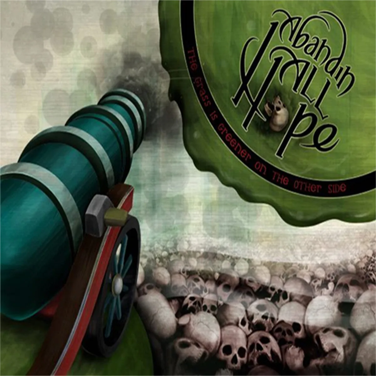 Official album cover art for the release The Grass Is Greener on the Other Side by Abandin All Hope