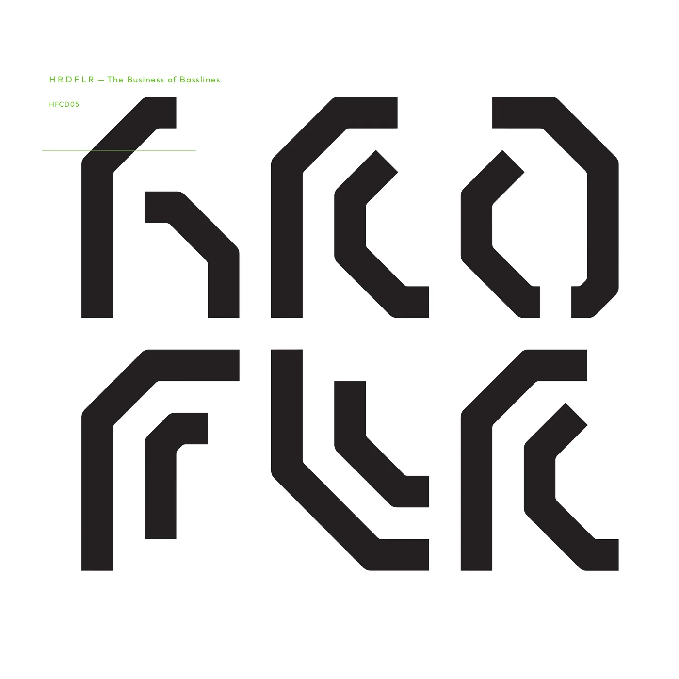 Official album cover artwork for The Business of Basslines by Hardfloor