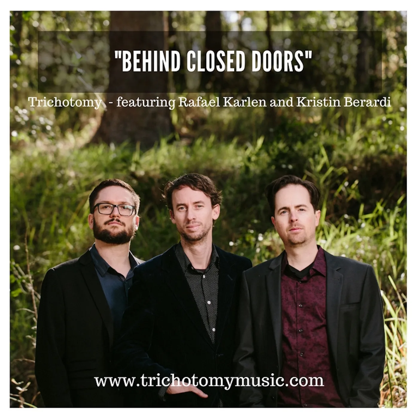 Official album cover art for the release Behind Closed Doors by Trichotomy