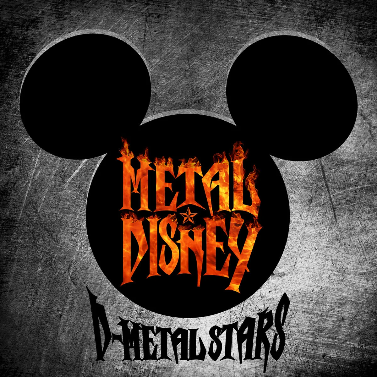 Official album cover art for the release Metal Disney by D-Metal Stars