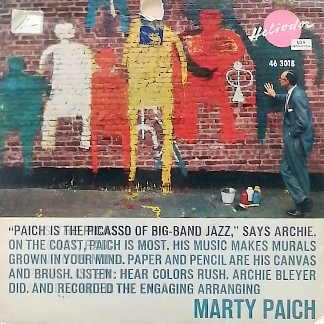 Official album cover art for the release The Picasso of Bigband Jazz by Marty Paich Orchestra