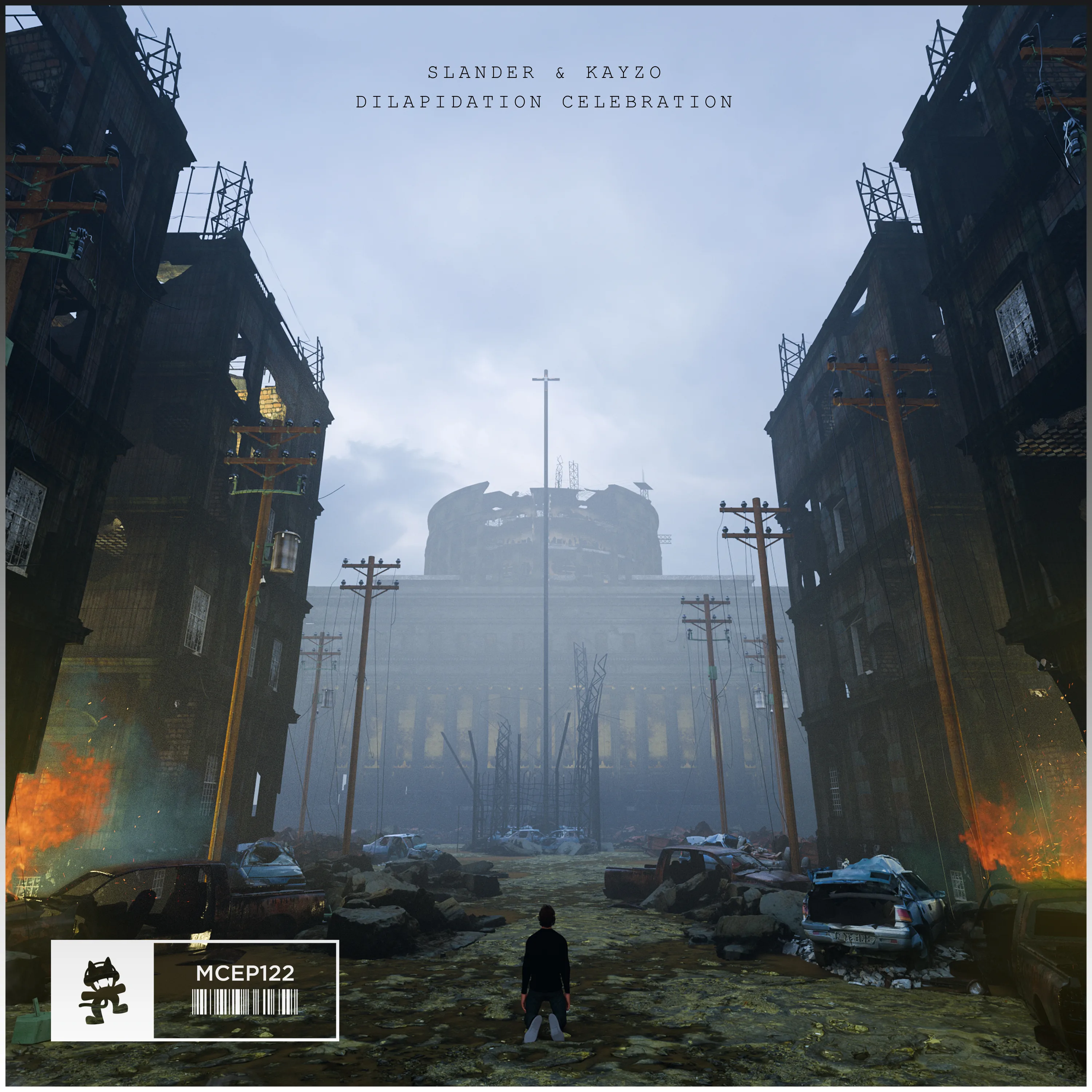 Official album cover artwork for Dilapidation Celebration EP by SLANDER
