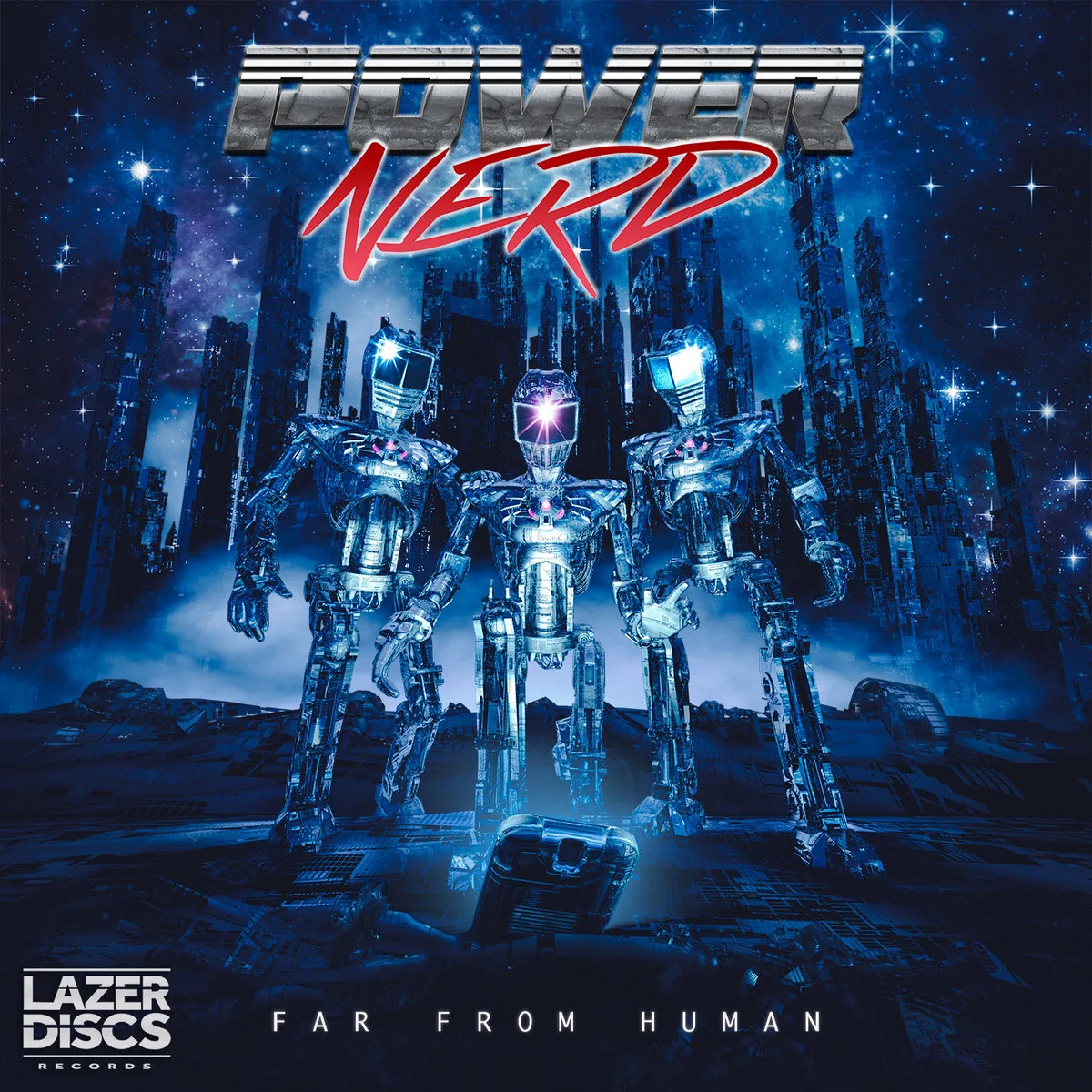 Official album cover art for the release Far From Human by Powernerd