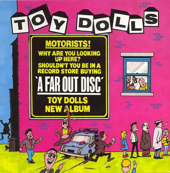 Official album cover art for the release A Far Out Disc by The Toy Dolls