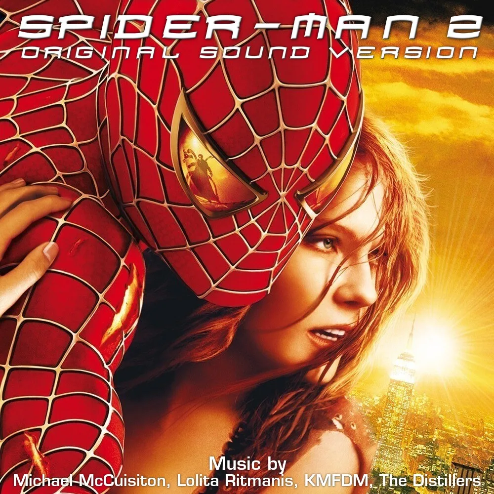 Official album cover art for the release Spider-Man 2 Original Sound Version by The Distillers