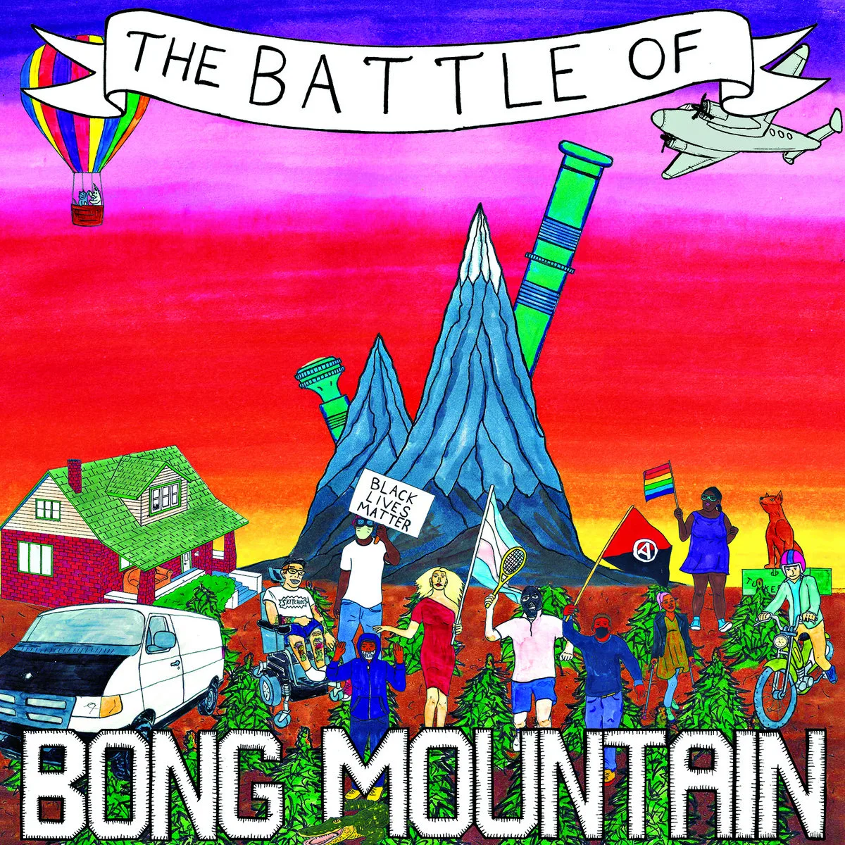 Official album cover art for the release The Battle Of by Bong Mountain